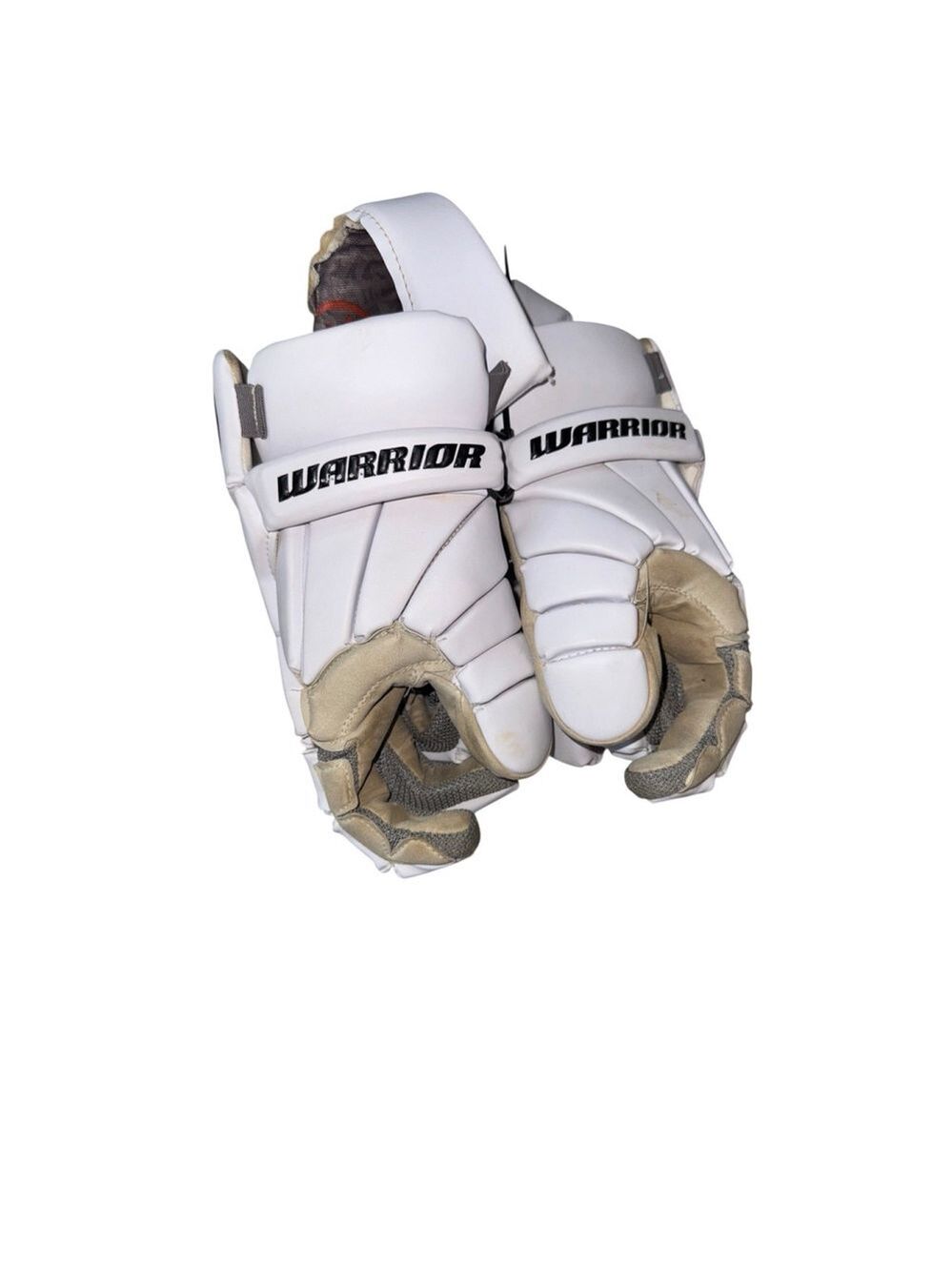 White Warrior Lacrosse Gloves. Premium Performance, Good Condition - Size large